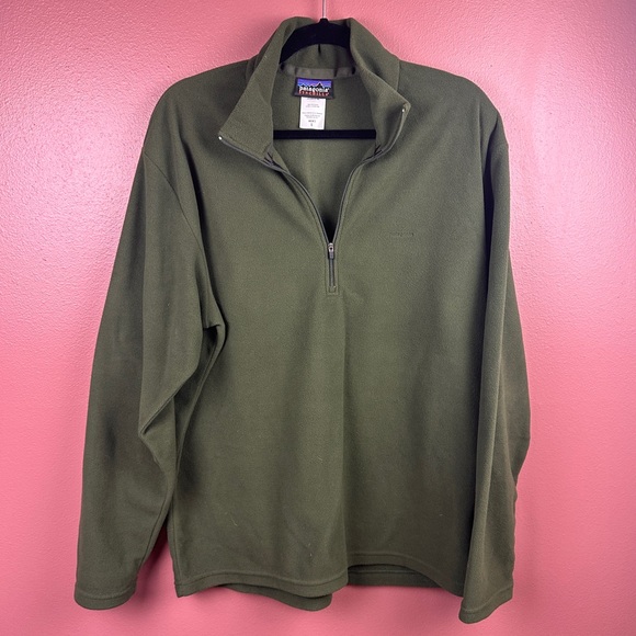 Patagonia Other - Patagonia Synchilla moss green light weight fleece pullover partial zip large